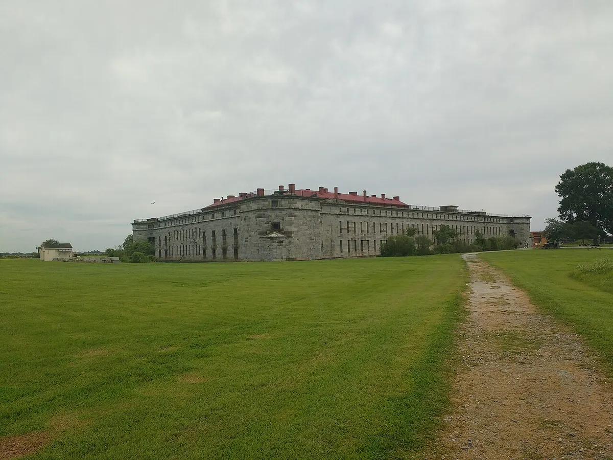 Fort Delaware on Pea Patch Island, seen from the northwest