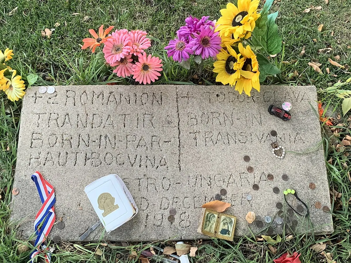 The grave marker in Lafayette Cemetery associated with the Lafayette Vampire legend.
