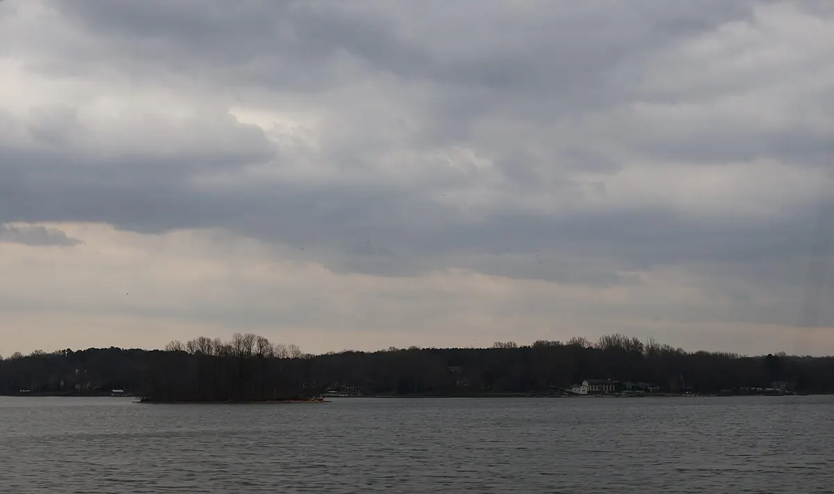 Lake Norman, North Carolina, seen from Cornelius Road in Iredell County