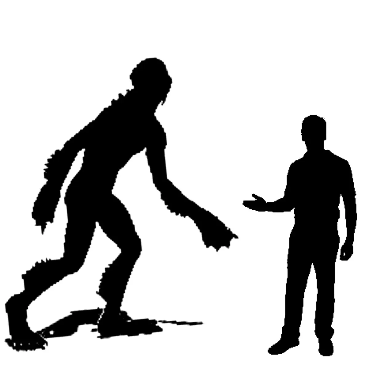 An artist’s illustration of the Lizard Man of Scape Ore Swamp