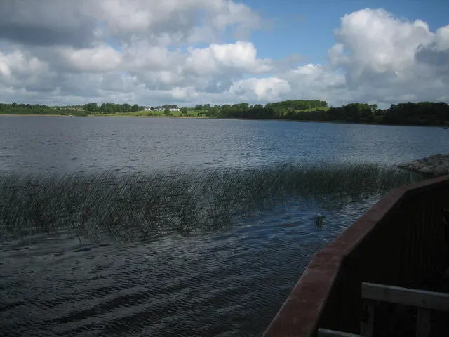 A wide view across Lough Ree, the Shannon lake in the Irish midlands where three priests reported a monster in 1960.