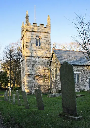 The church of St Mawnan and St Stephen at Mawnan, Cornwall, where the Owlman was reported