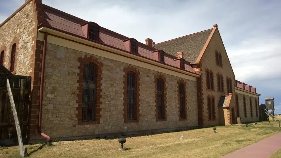 Front of the Wyoming Territorial Prison in Laramie